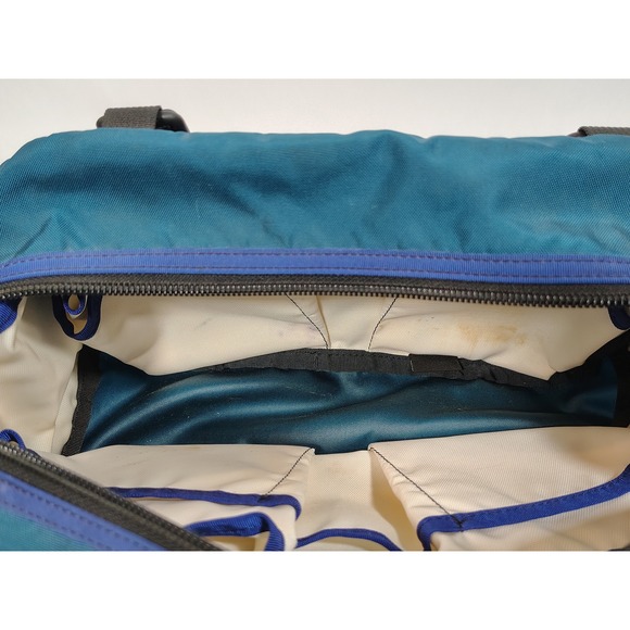 VTG 90s Patagonia Teal Blue Purple Nylon Waist‎ Pack Bag Fanny Pack Made in USA - Picture 9 of 13